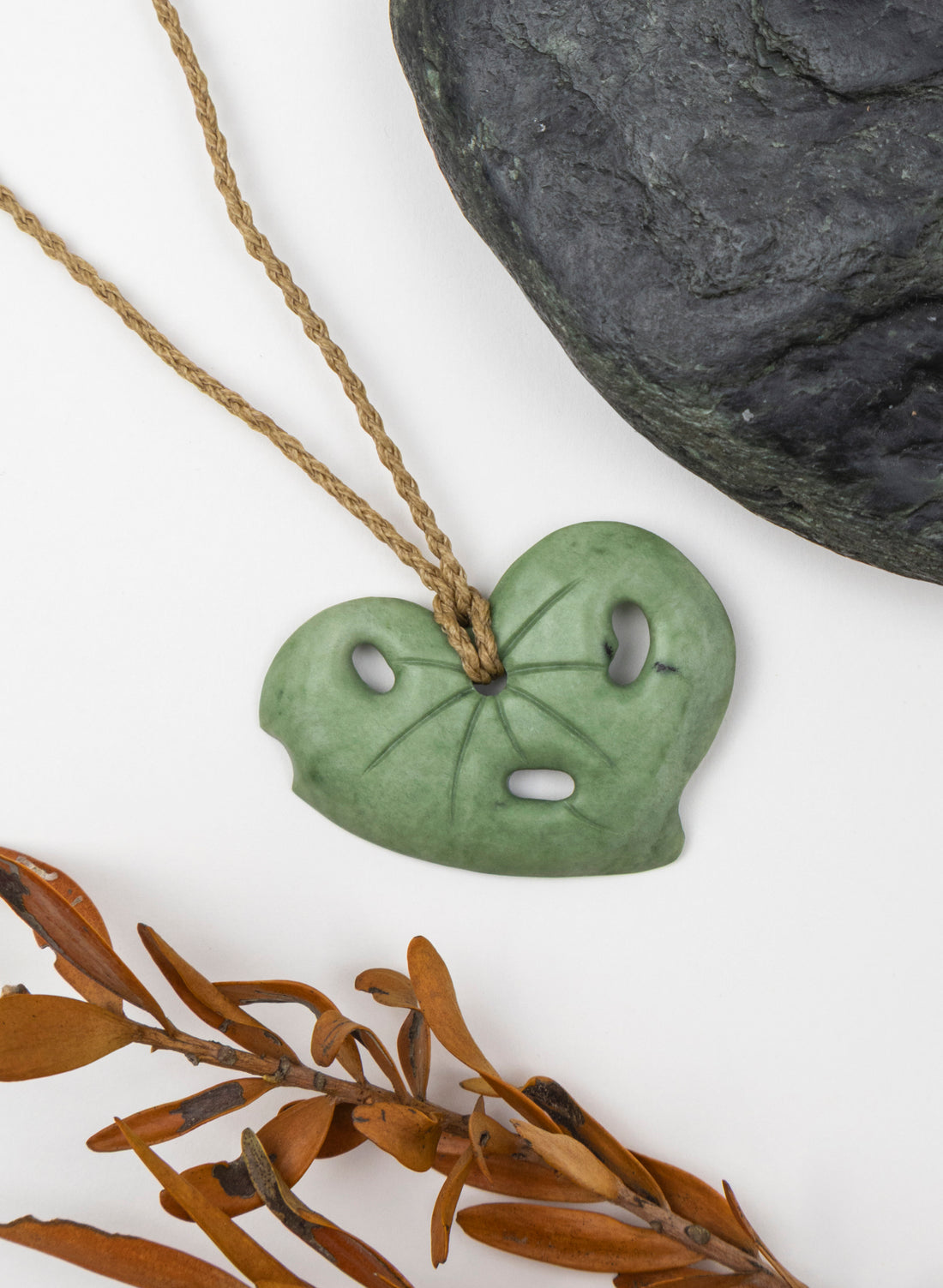 Pounamu Kawakawa Necklace
