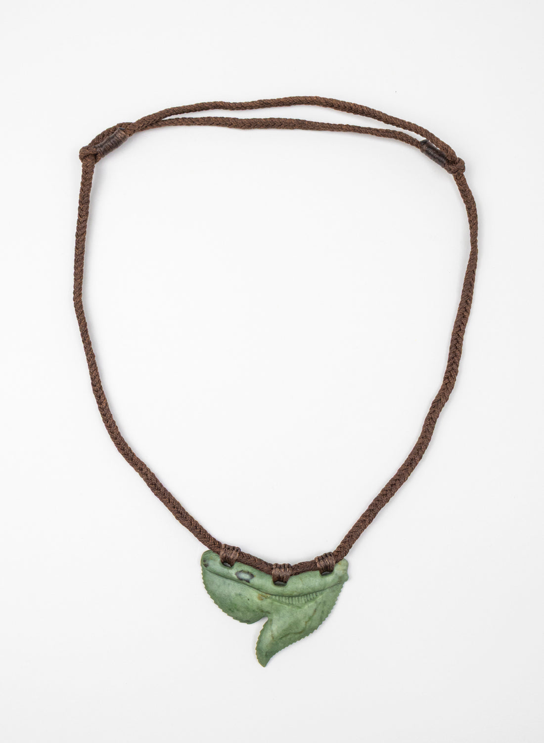 Kawakawa Pounamu Tiger Shark Niho Necklace