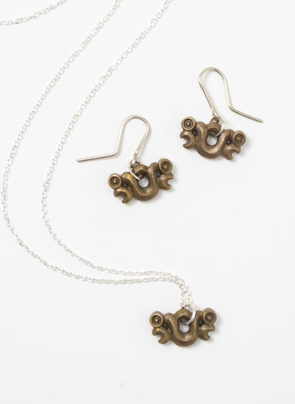 Bronze Pekapeka Earrings