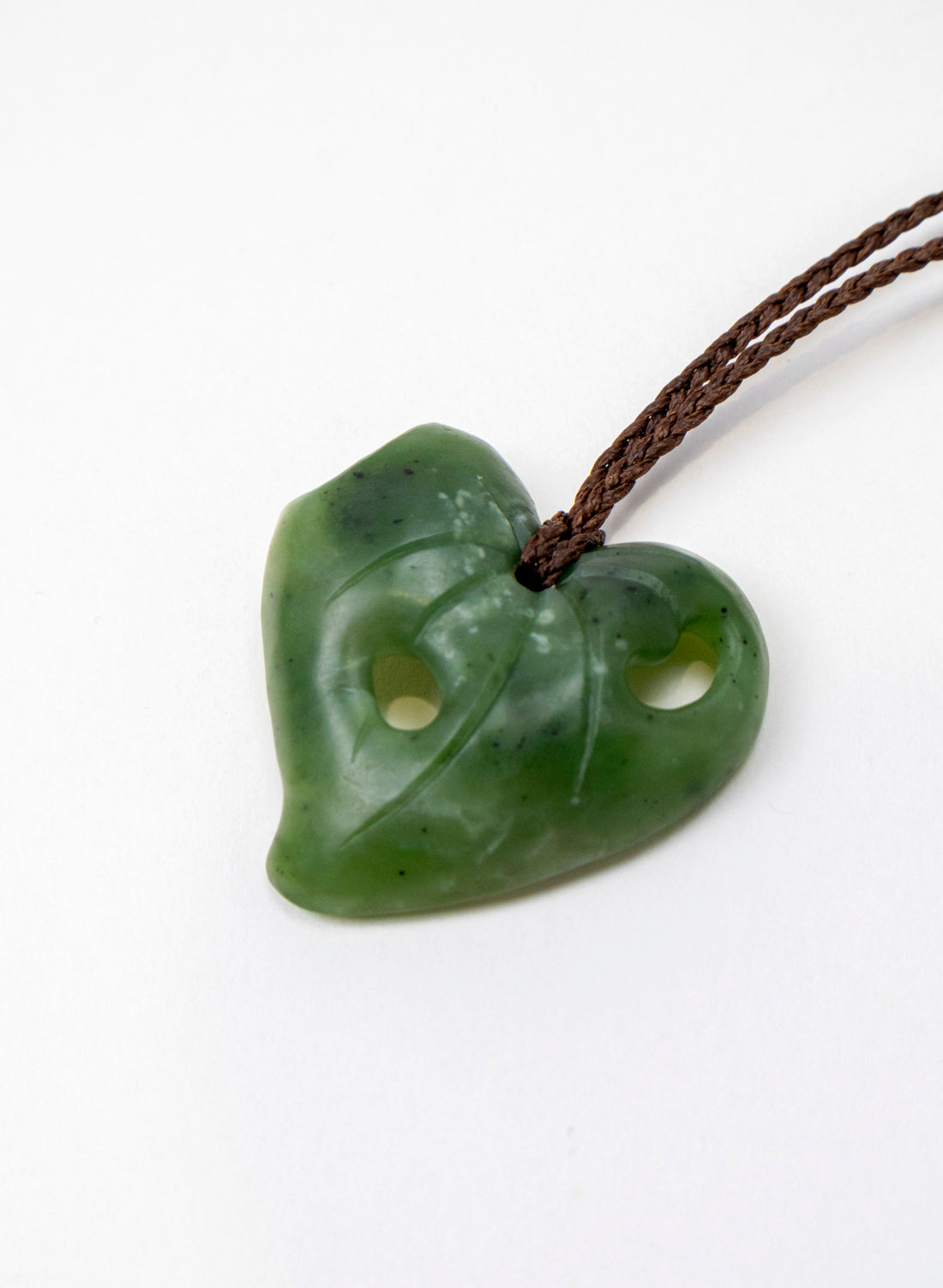 Pounamu Kawakawa Leaf