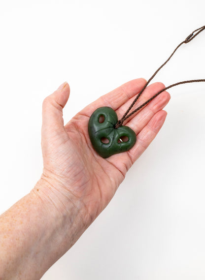 Pounamu Kawakawa Leaf