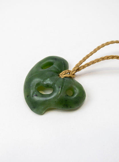 Pounamu Kawakawa Leaf