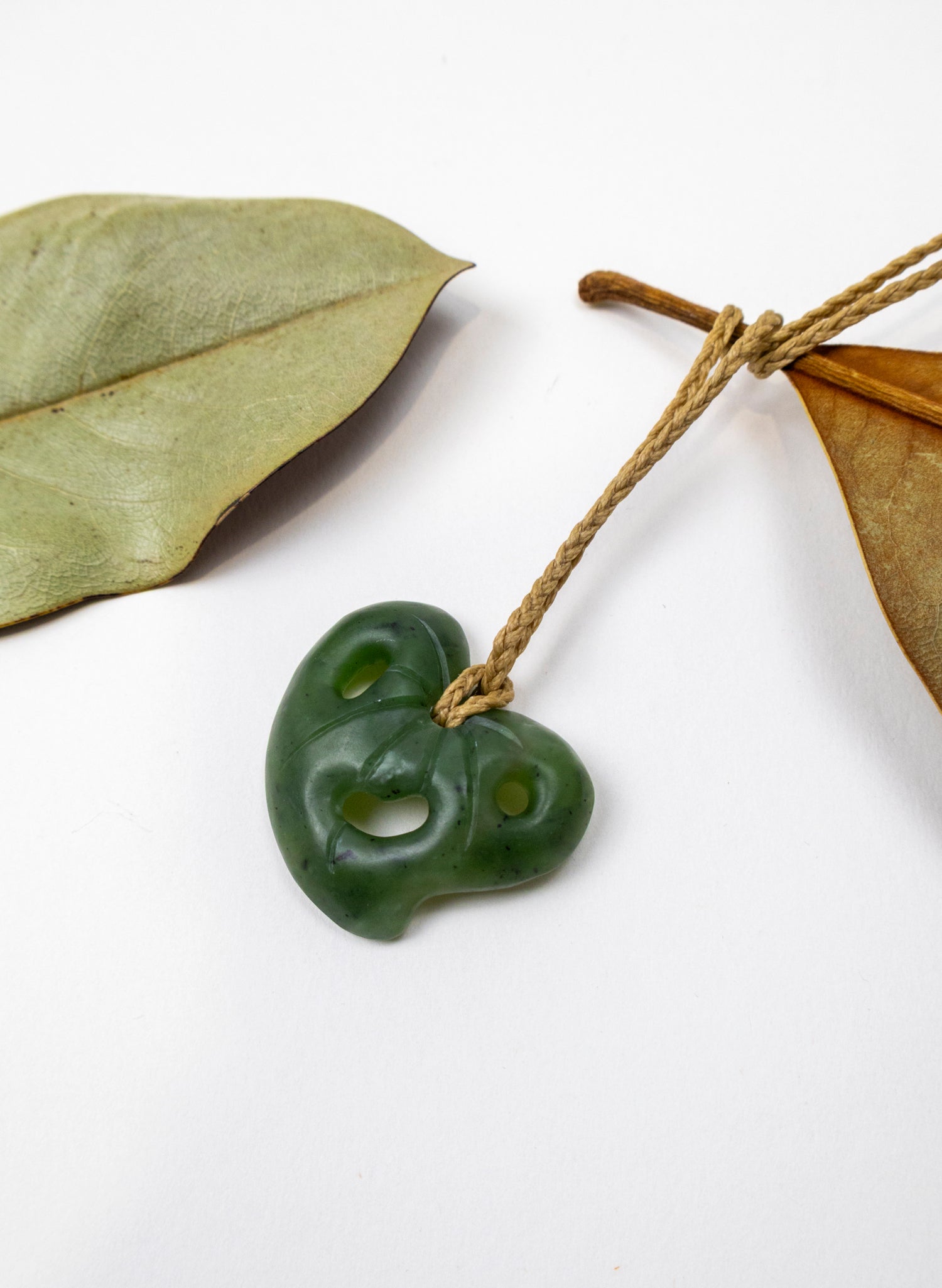 Pounamu Kawakawa Leaf
