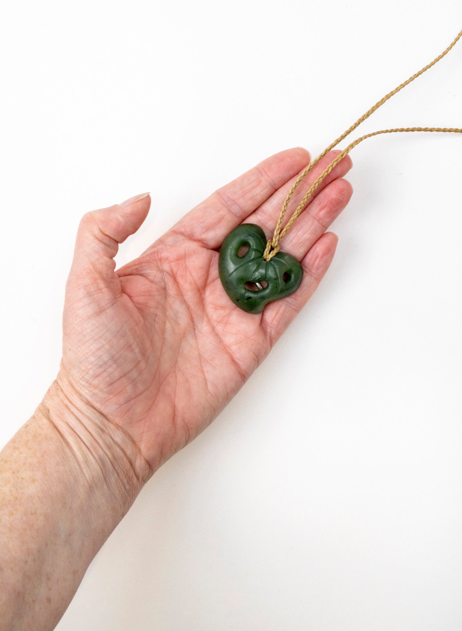 Pounamu Kawakawa Leaf