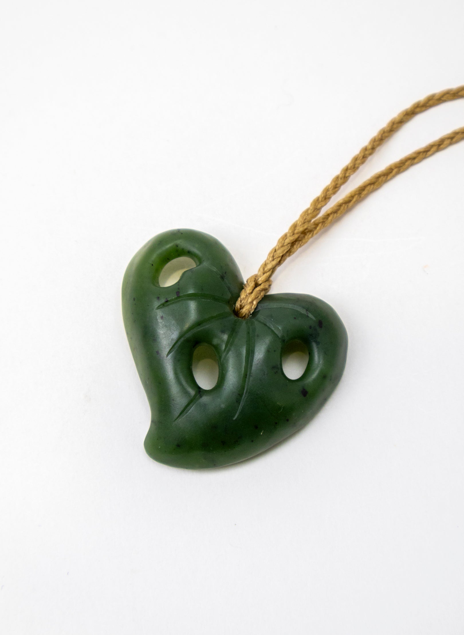 Pounamu Kawakawa Leaf