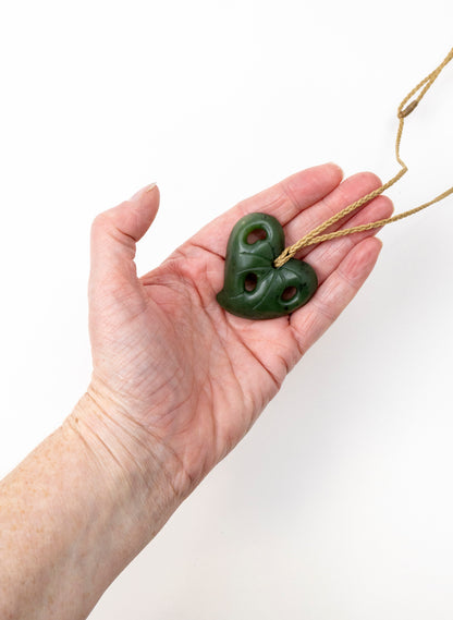 Pounamu Kawakawa Leaf