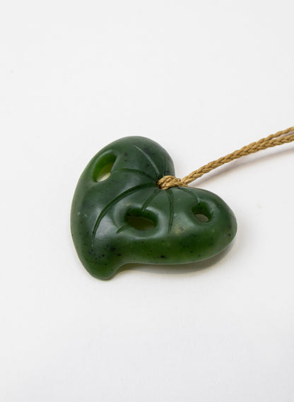 Pounamu Kawakawa Leaf