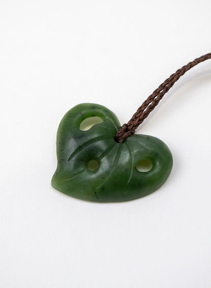Pounamu Kawakawa Leaf