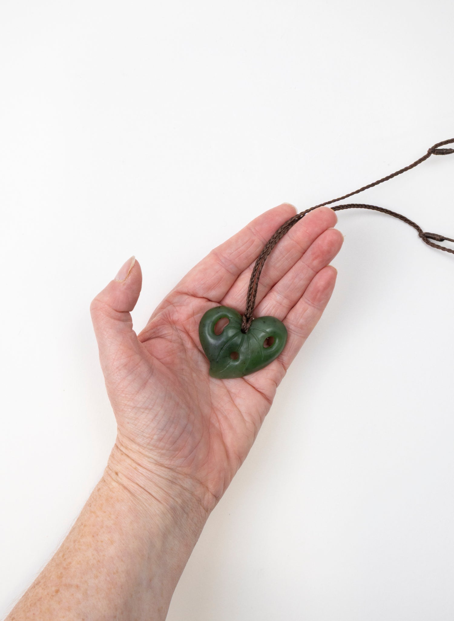 Pounamu Kawakawa Leaf