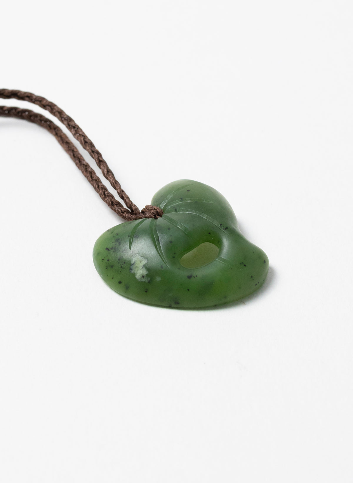 Small Pounamu Kawakawa Leaf