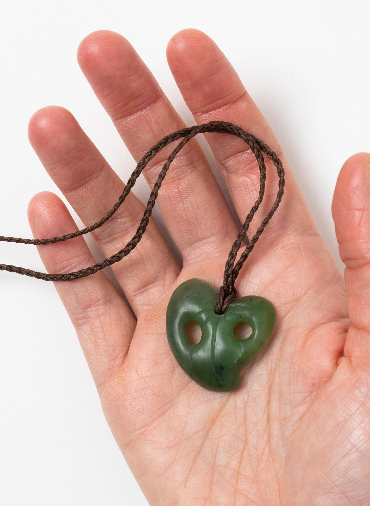 Small Pounamu Kawakawa Leaf