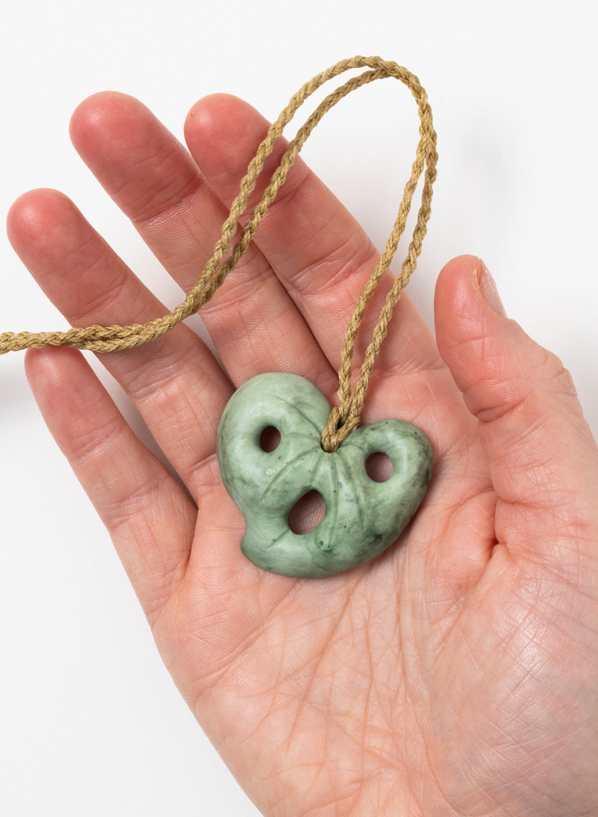 Pounamu Kawakawa Leaf