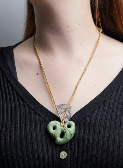 Pounamu Kawakawa Leaf
