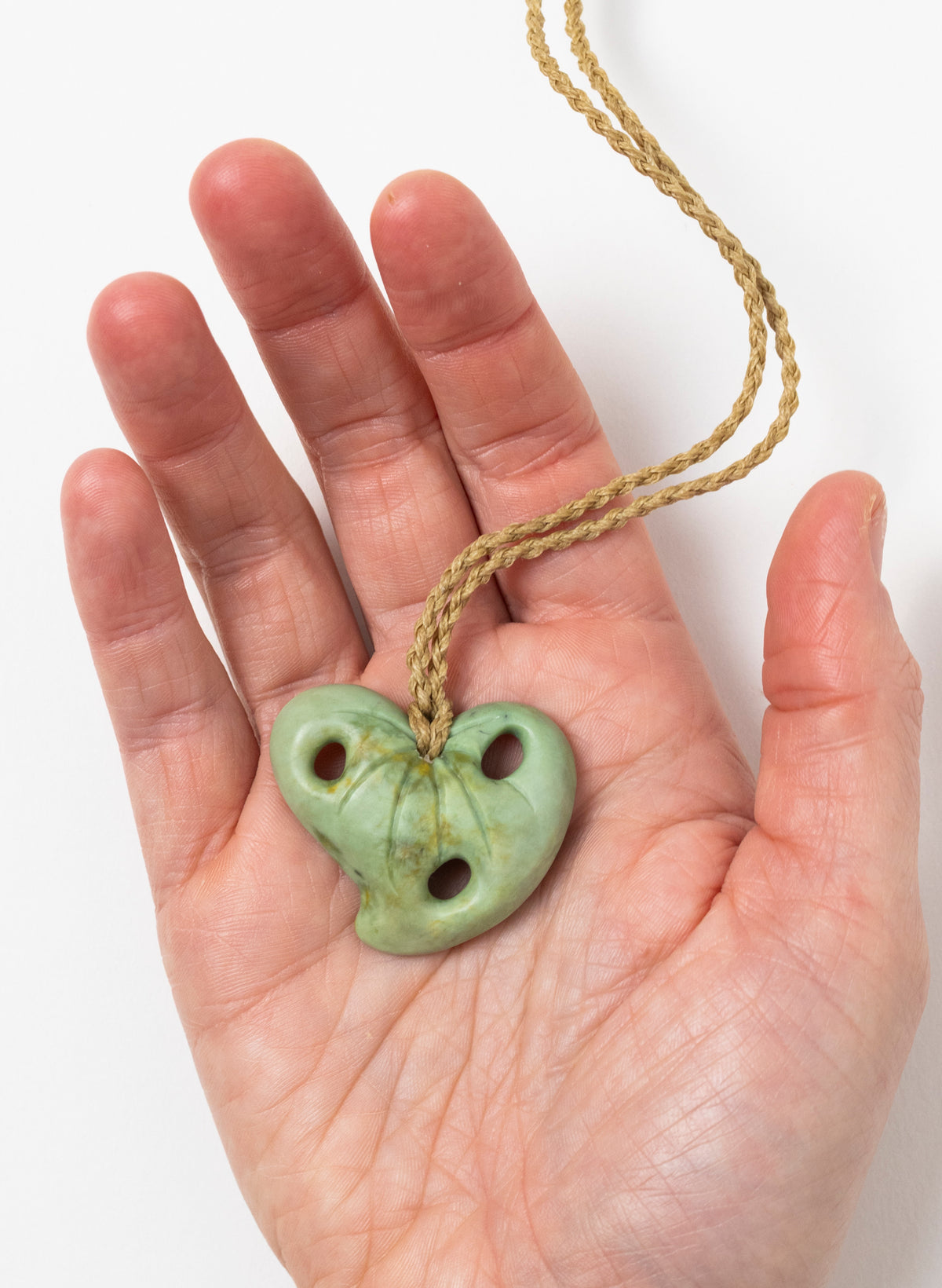 Pounamu Kawakawa Leaf