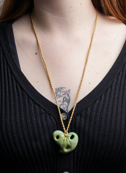 Pounamu Kawakawa Leaf