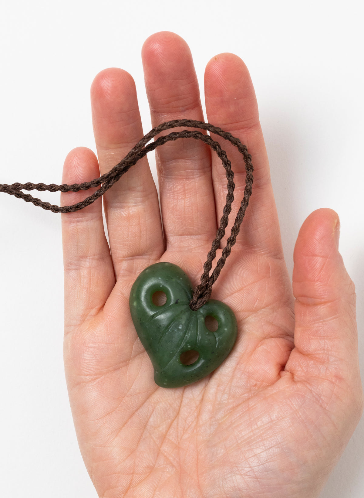 Pounamu Kawakawa Leaf