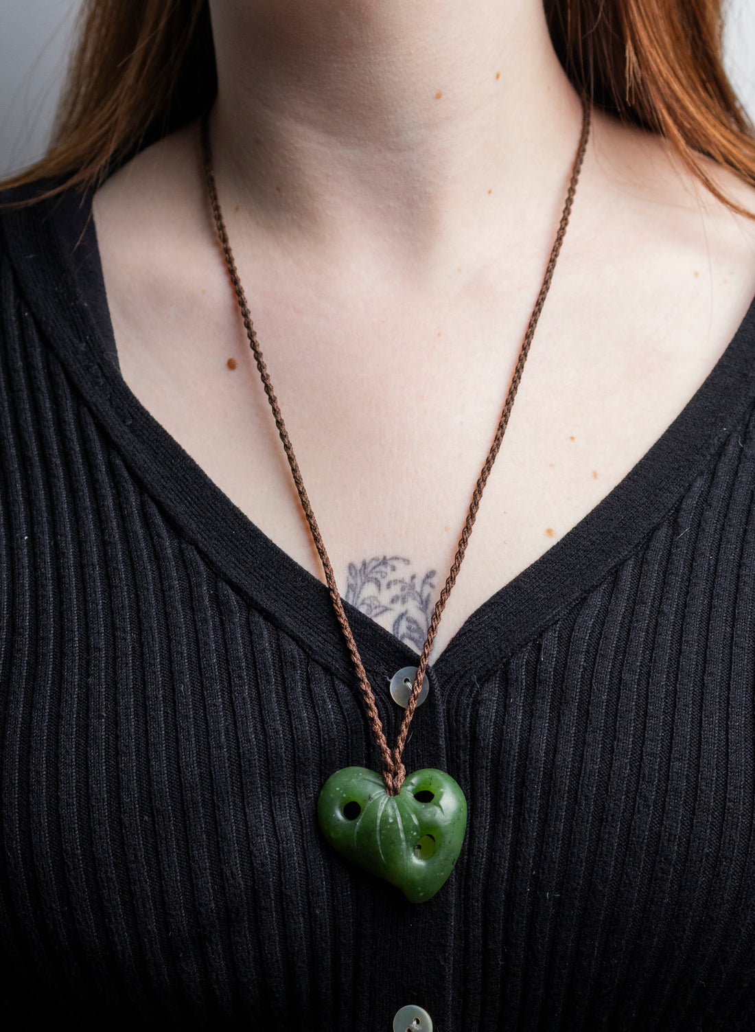 Pounamu Kawakawa Leaf