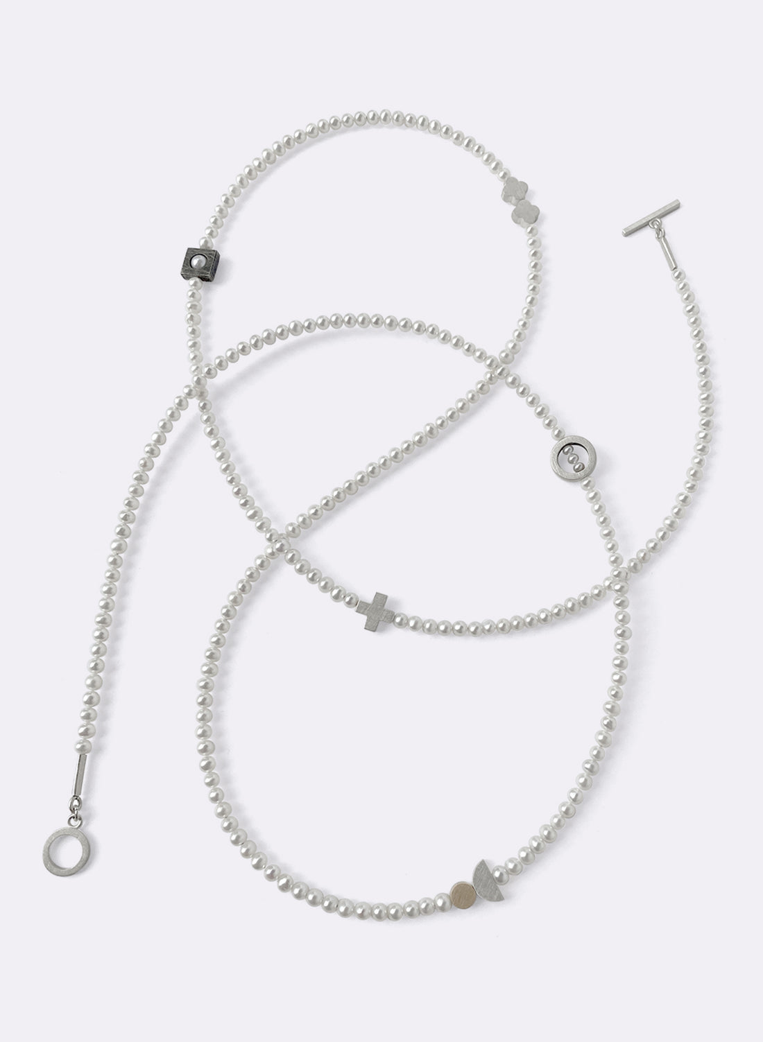 Still Point White - Necklace