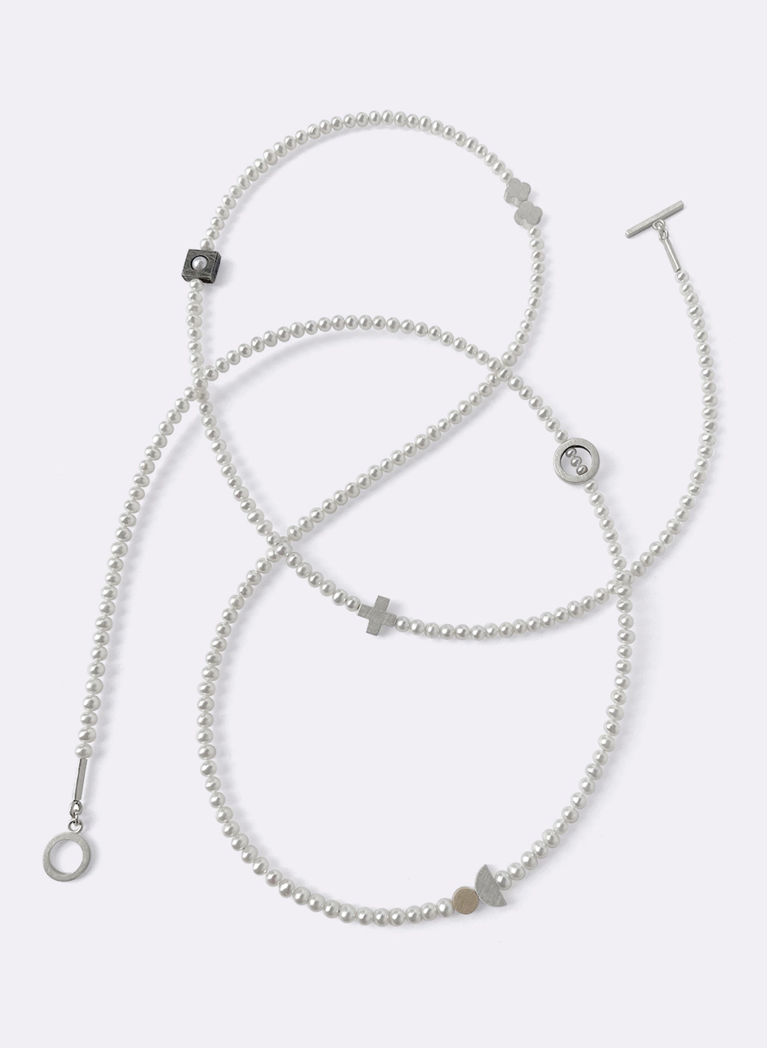 Still Point White - Necklace