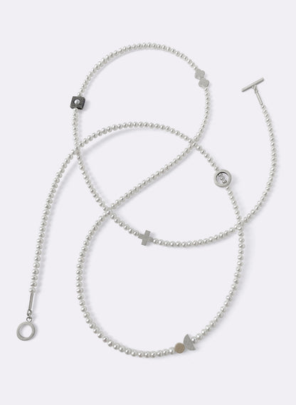 Still Point White - Necklace