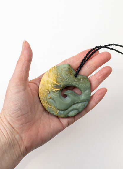 Carved Pounamu Porohita Necklace