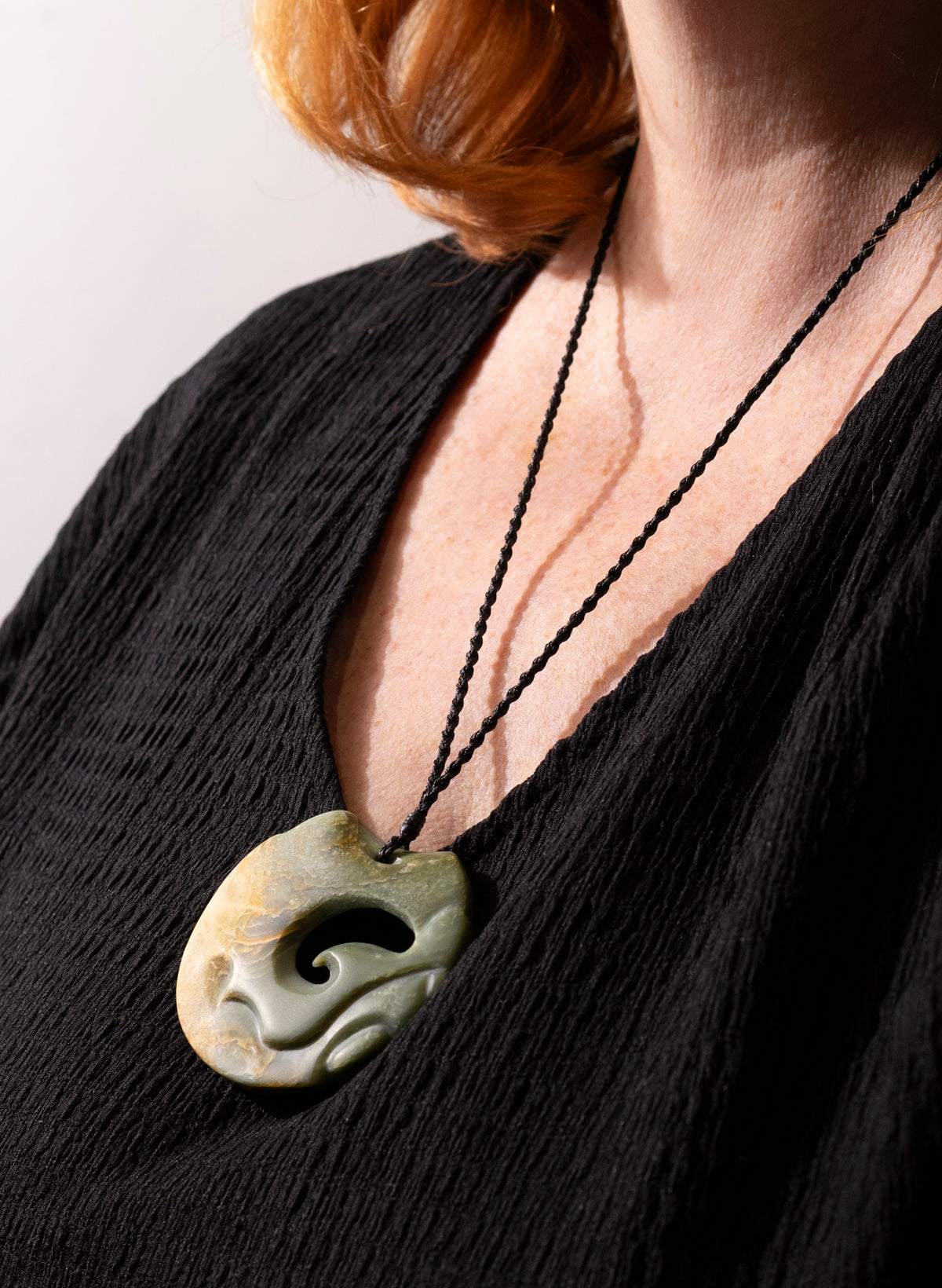 Carved Pounamu Porohita Necklace