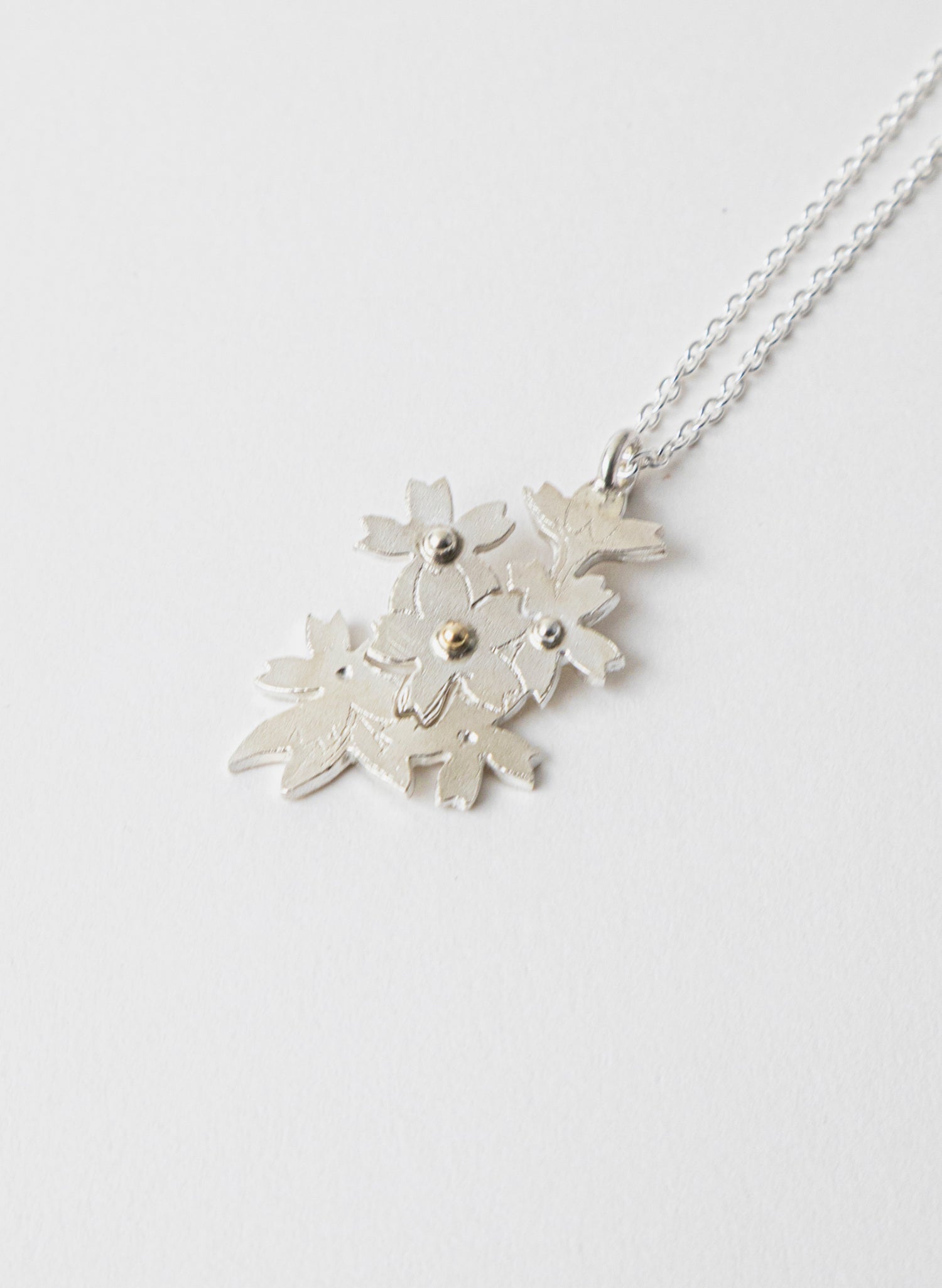 Cut Out Cherry Blossom Pendant