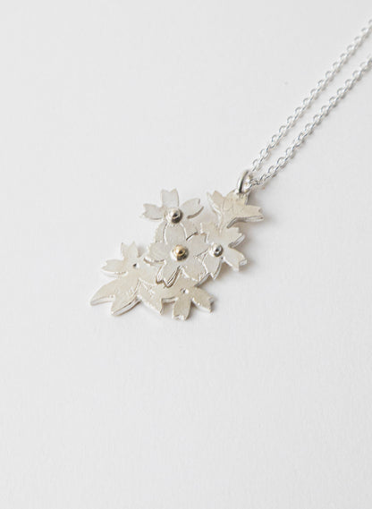 Cut Out Cherry Blossom Pendant