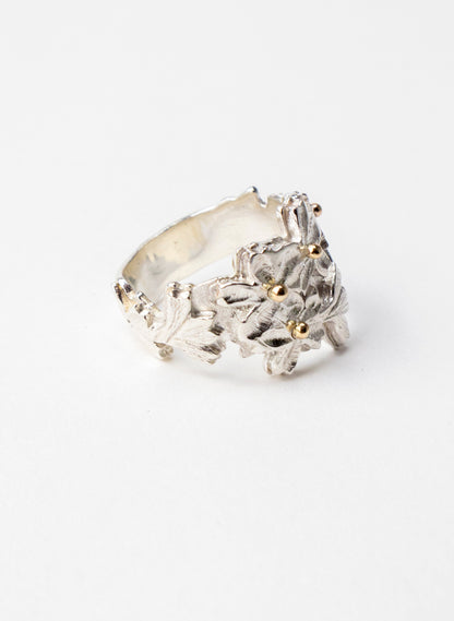 Carved Cherry Blossom Ring