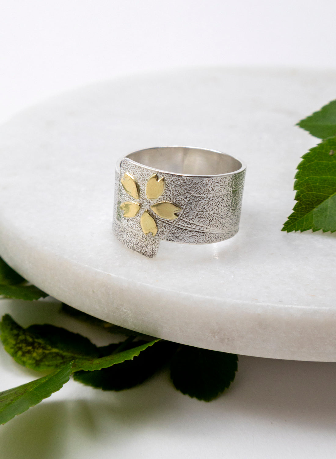 Sakura Gold Petal Ring