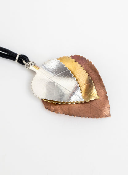 Layered Leaf Pendant