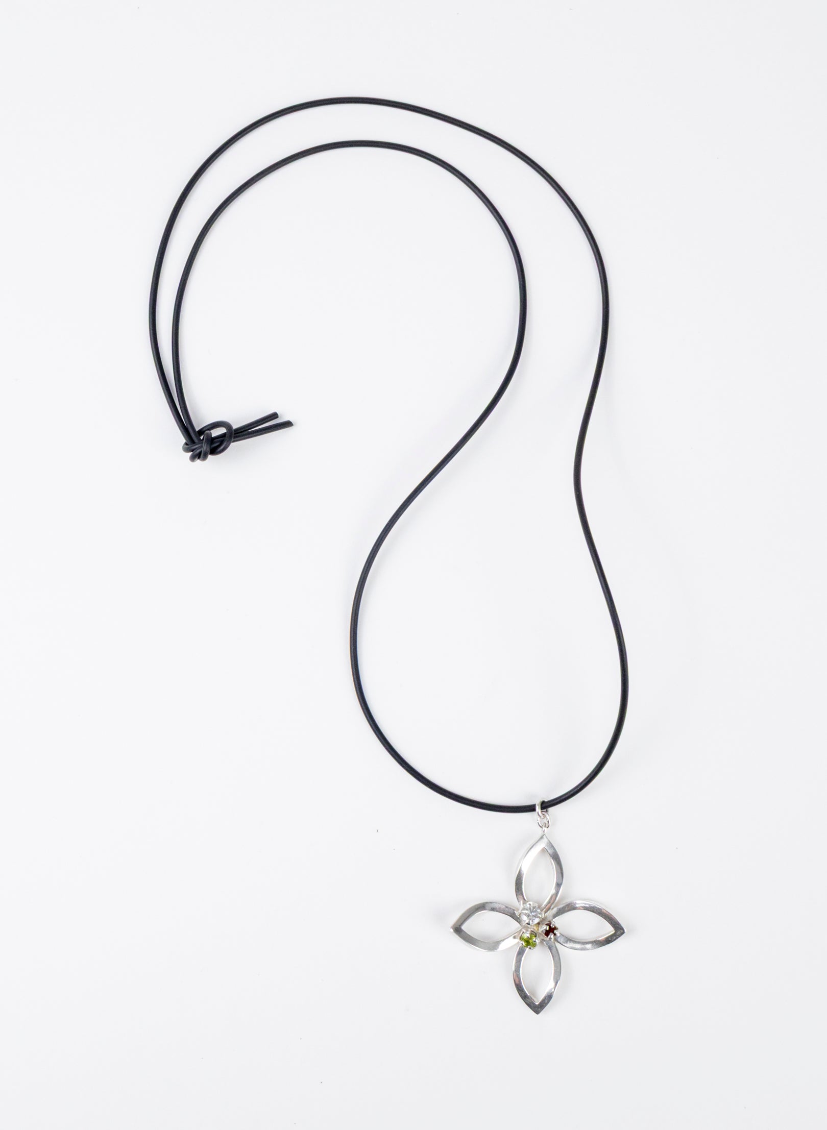 Open Leaf 4 Petal Necklace