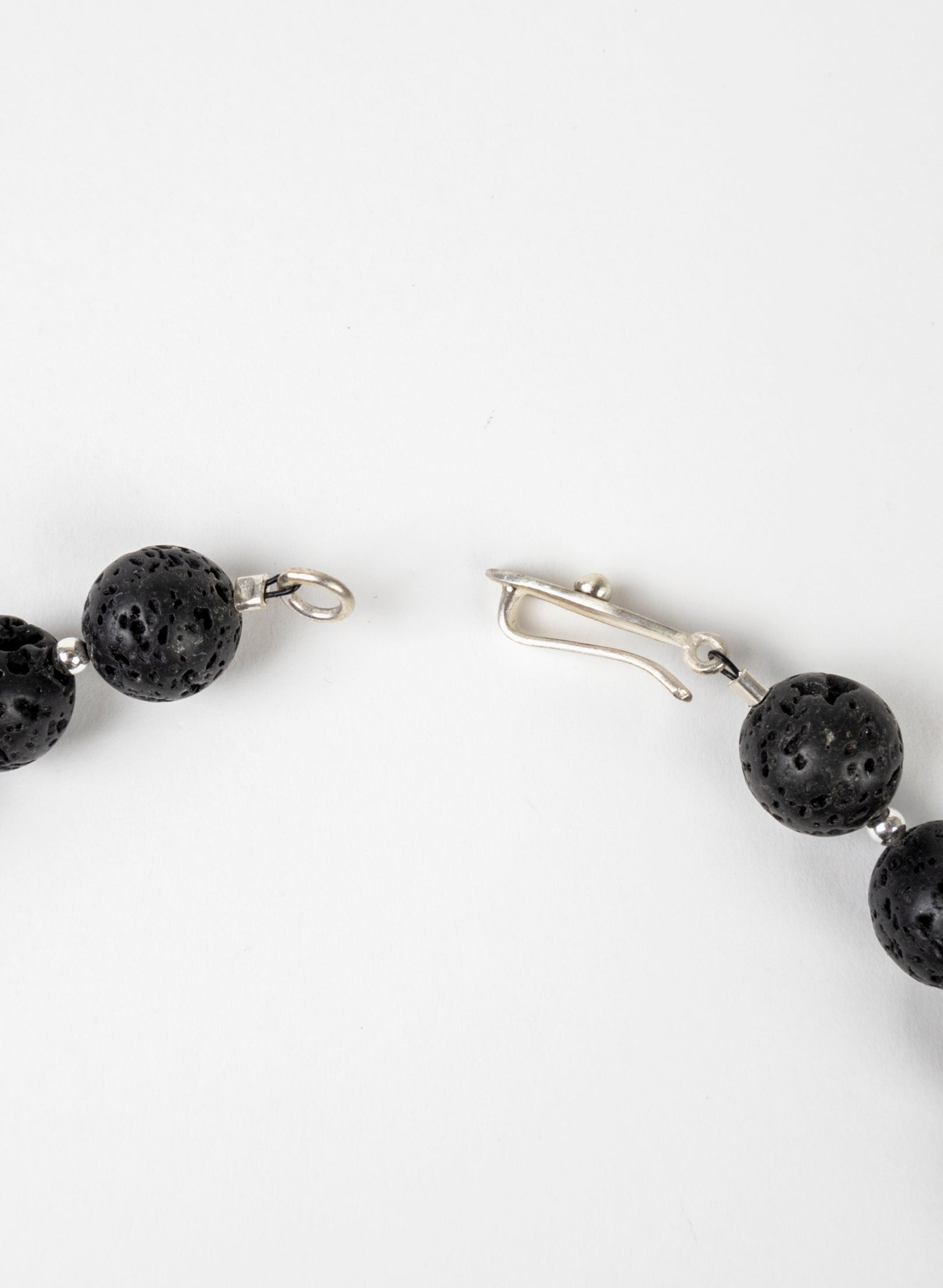 Lava Stone Leaf Necklace