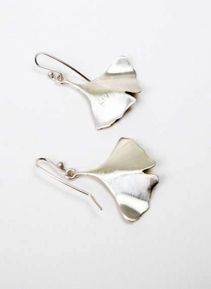 Gold Gingko Leaf Earrings