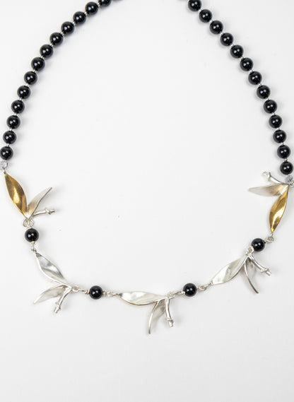 Bamboo 5 Leaf Necklace