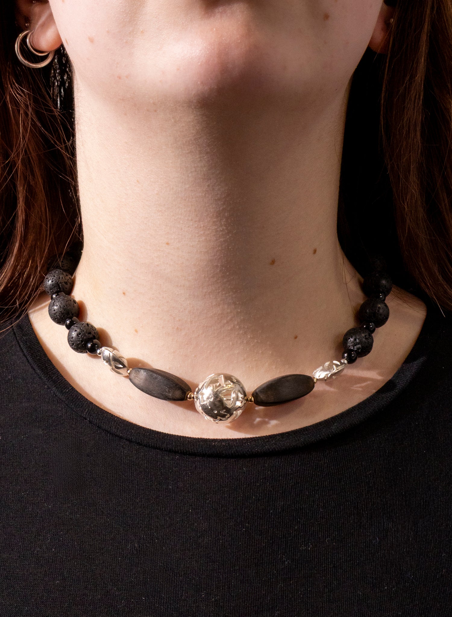 Cherry Blossom Globe Necklace