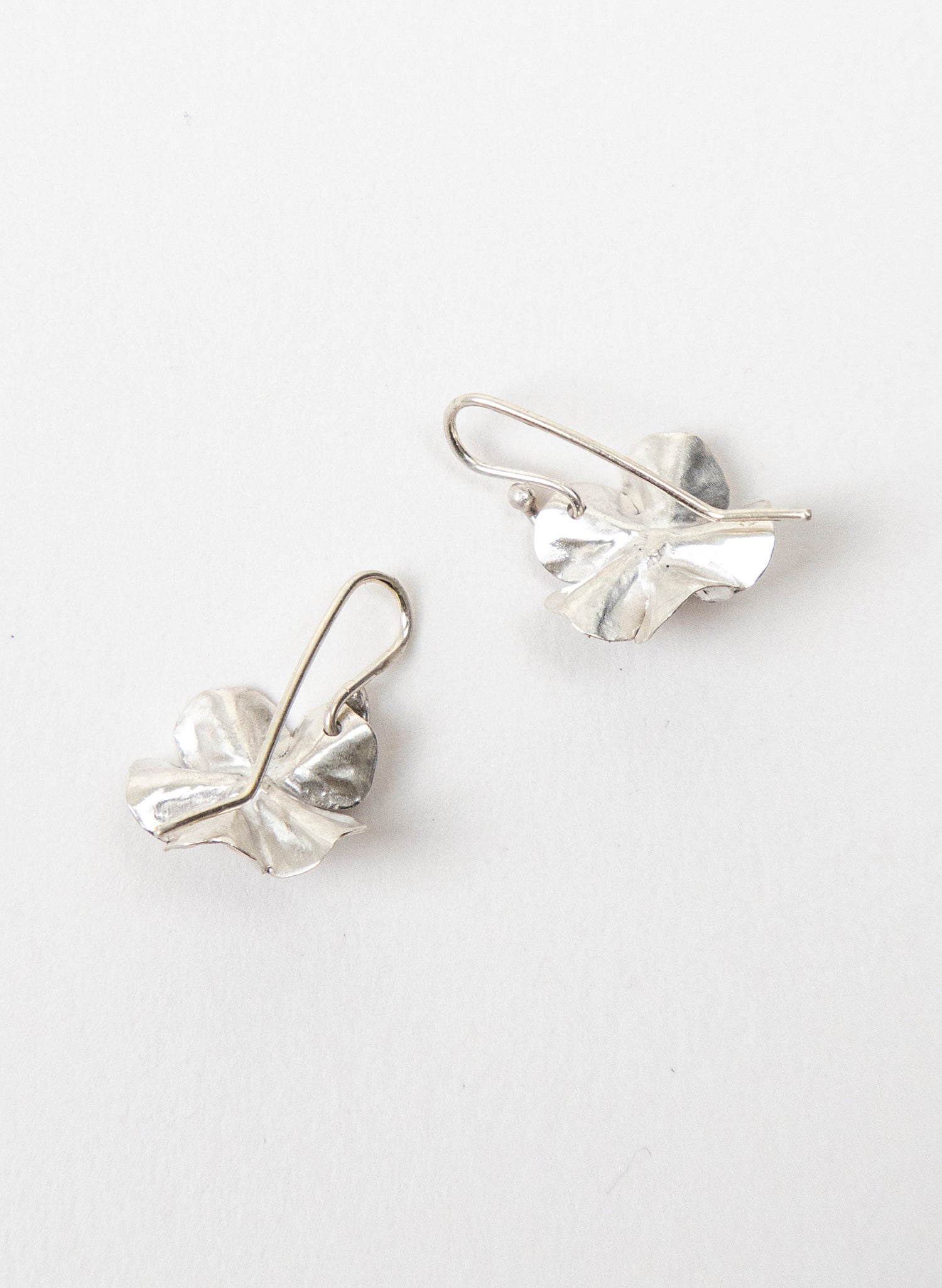 Sakura Cherry Blossom Earrings with a White Pearl