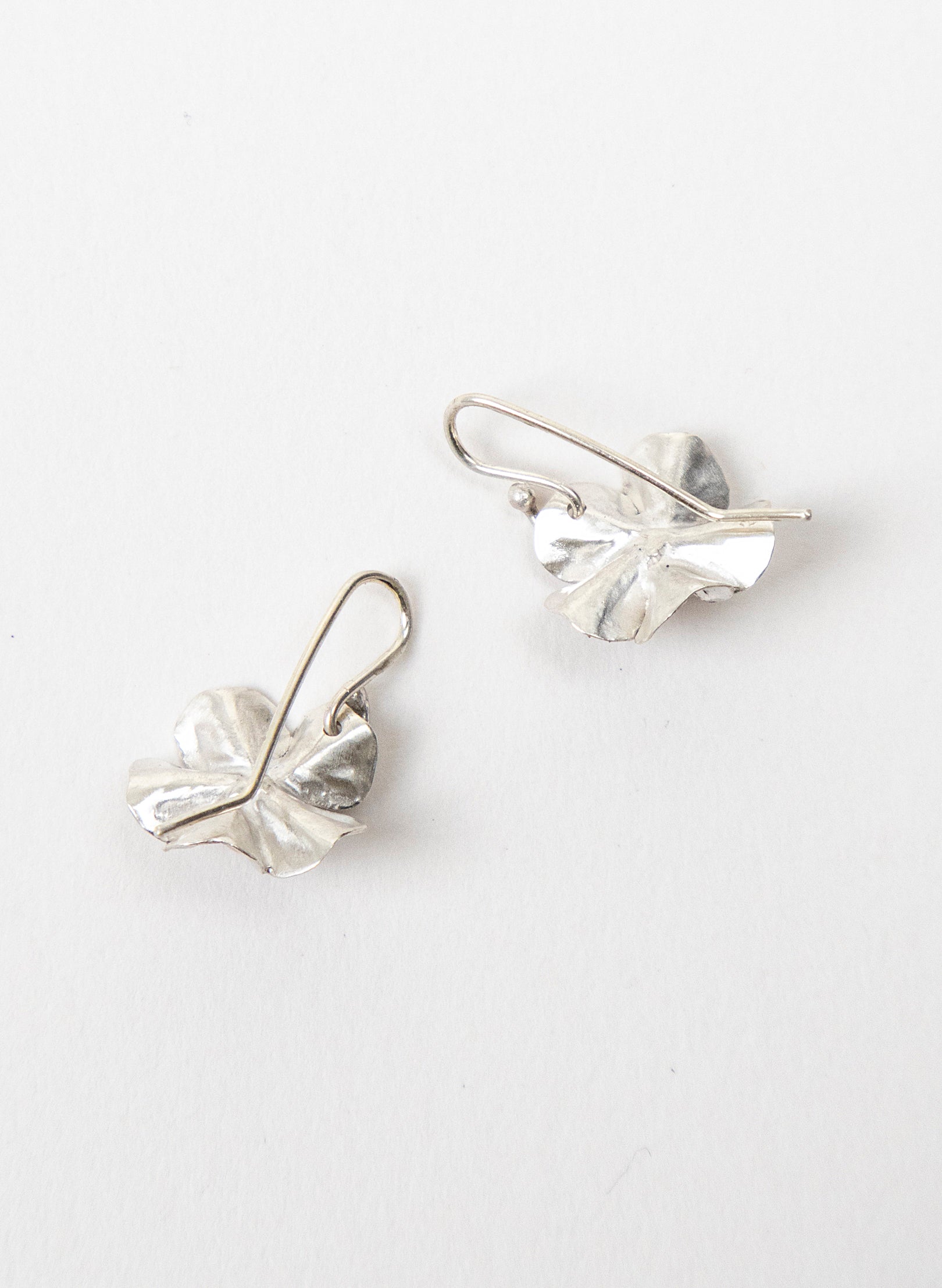 Sakura Cherry Blossom Earrings with a White Pearl