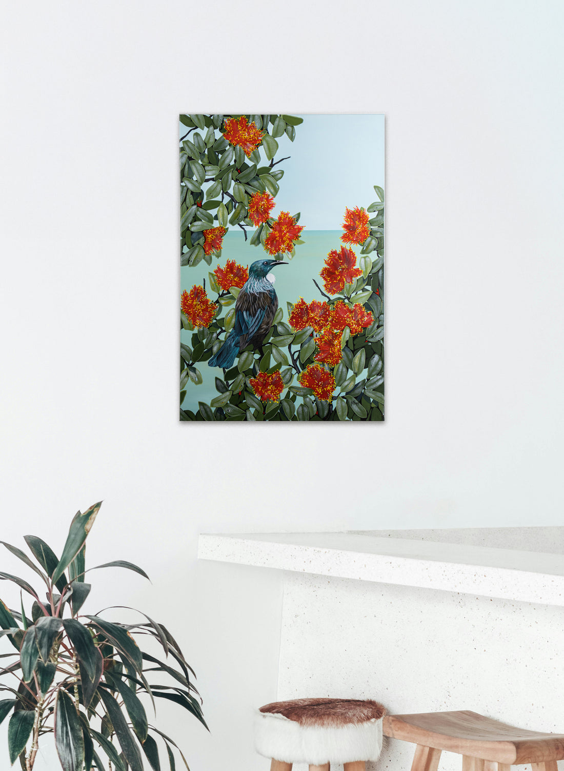 Festive Tūī - Original Painting