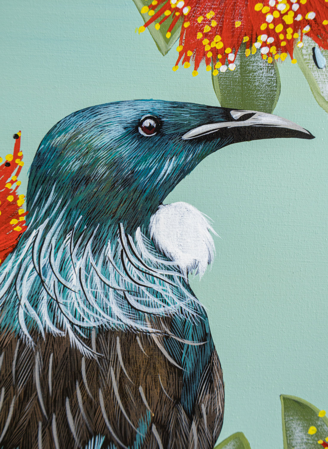 Festive Tūī - Original Painting