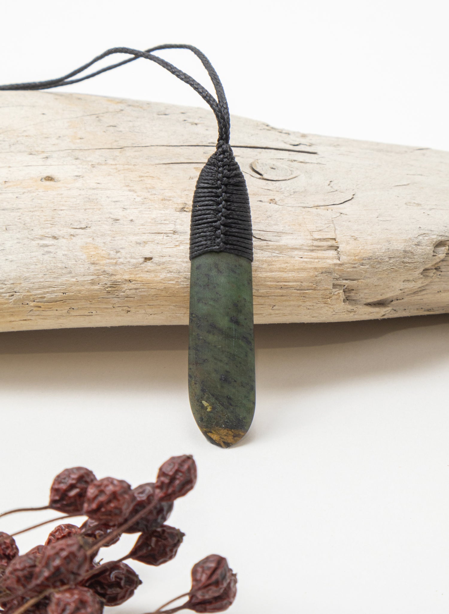 Bound Raukaraka Arahura Roimata Drop Pendant