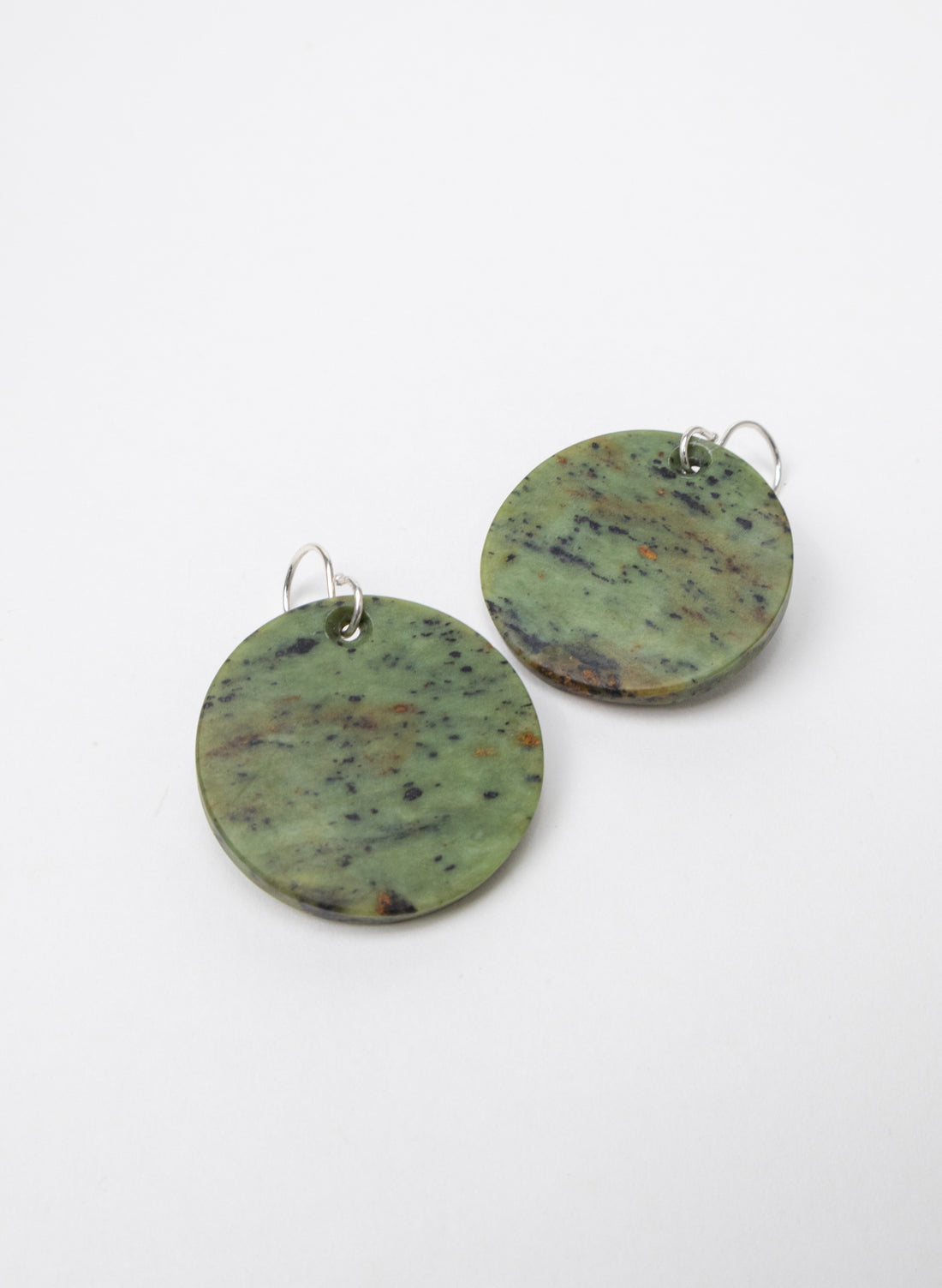 Pounamu Disc Earrings