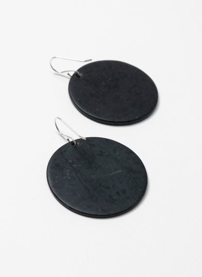 Pounamu Disc Earrings