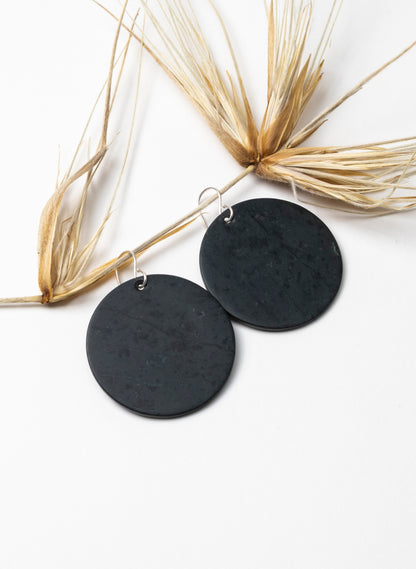 Pounamu Disc Earrings