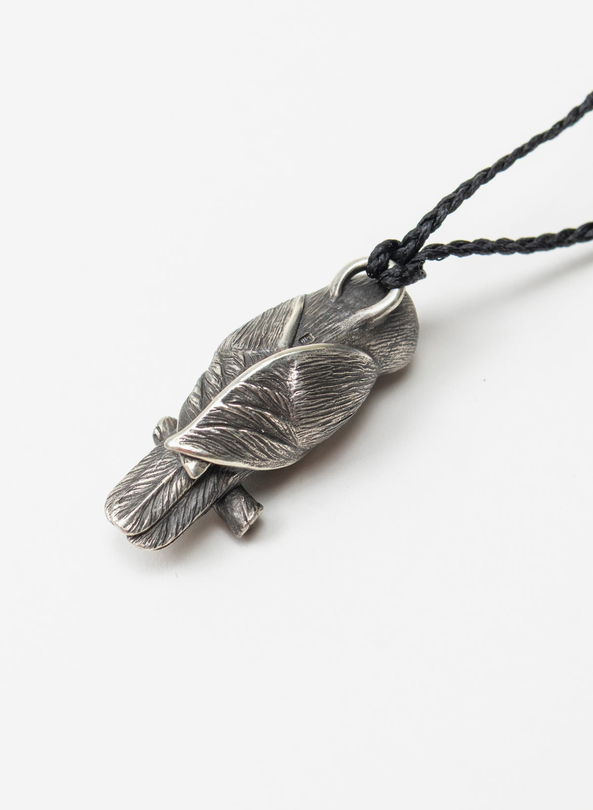 Sterling Silver Ruru Pendant with a Pounamu Insert