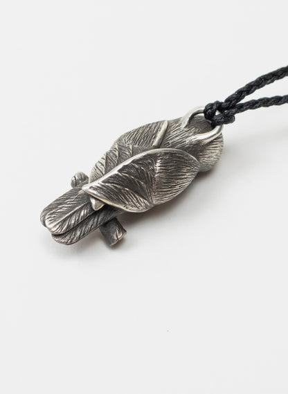 Sterling Silver Ruru Pendant with a Pounamu Insert