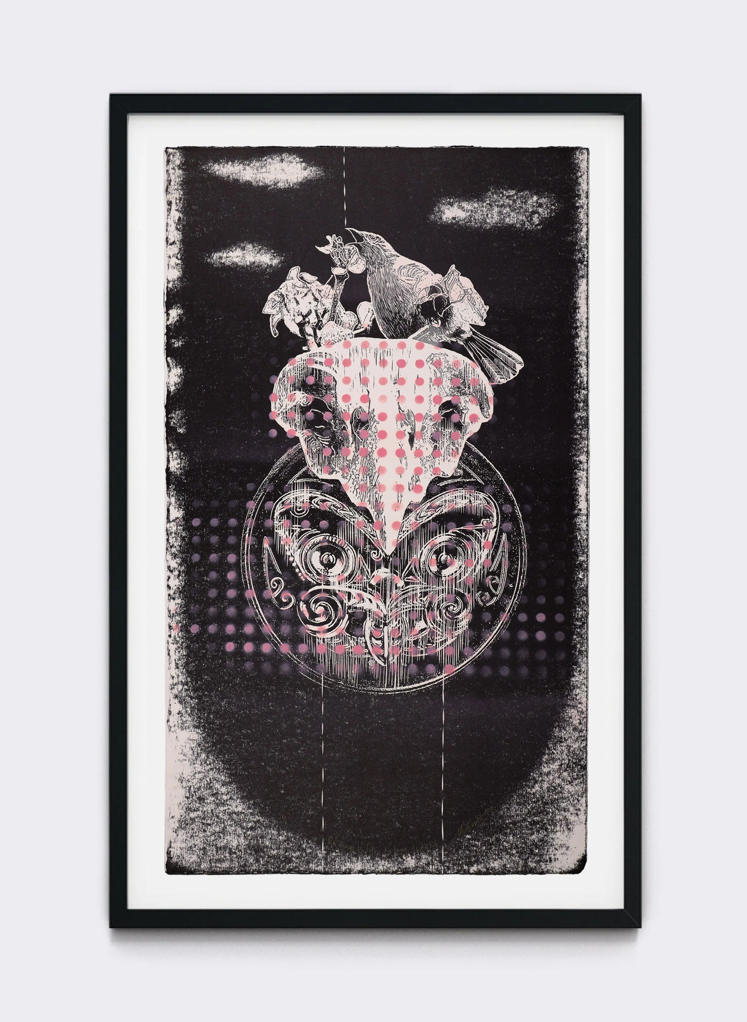 Ka Tangi, Te Titi, Ka Tangi te Kākā  - Mixed Media Print | FRAMED