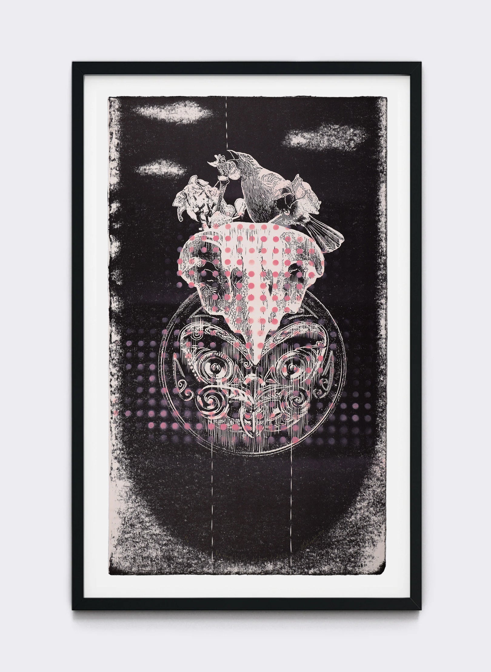 Ka Tangi, Te Titi, Ka Tangi te Kākā  - Mixed Media Print | FRAMED