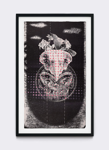 Ka Tangi, Te Titi, Ka Tangi te Kākā  - Mixed Media Print | FRAMED