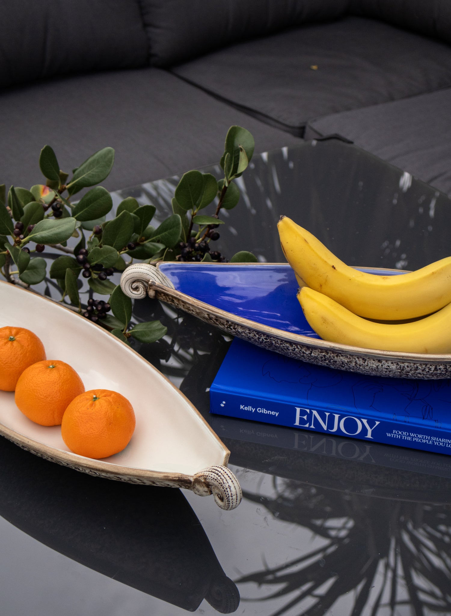 Scroll Bowl - Blue